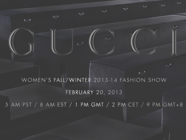 GUCCI WOMEN FW 13 14 STREAMING (1)1 Gucci Women's FW2013-14 Milan Fashion Week