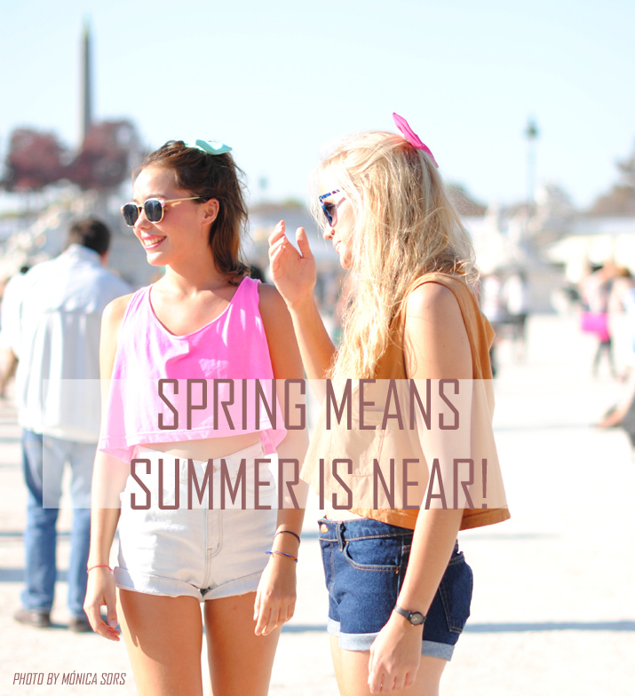 Street Style, denim shorts, Paris Fashion Week