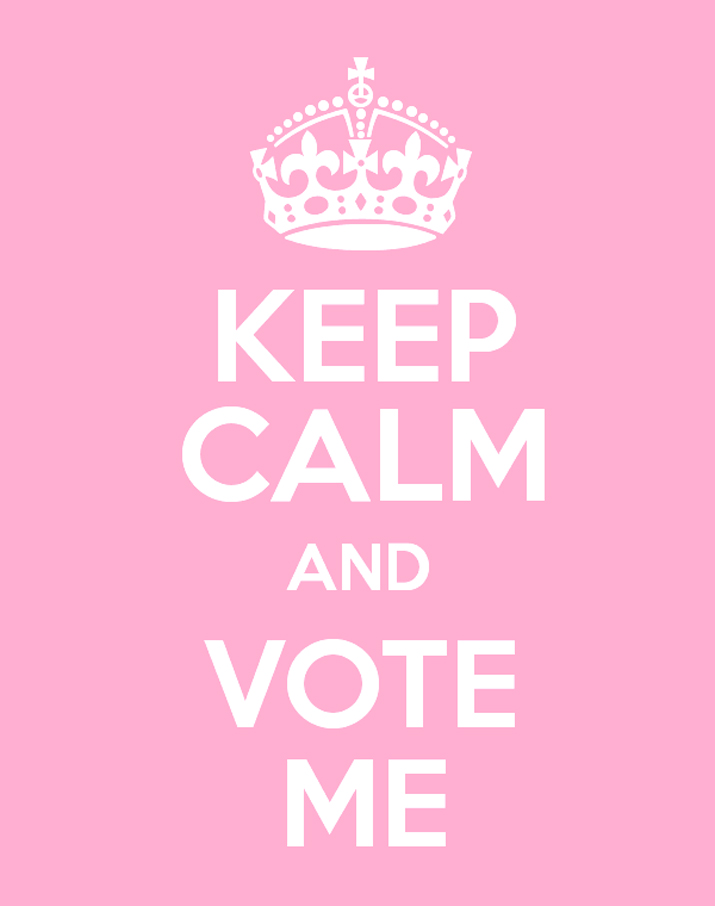 Keep calm and vote me blog1
