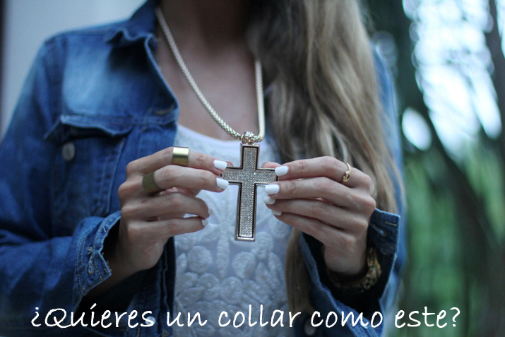 Sorteo blog de moda: collar cruz strass