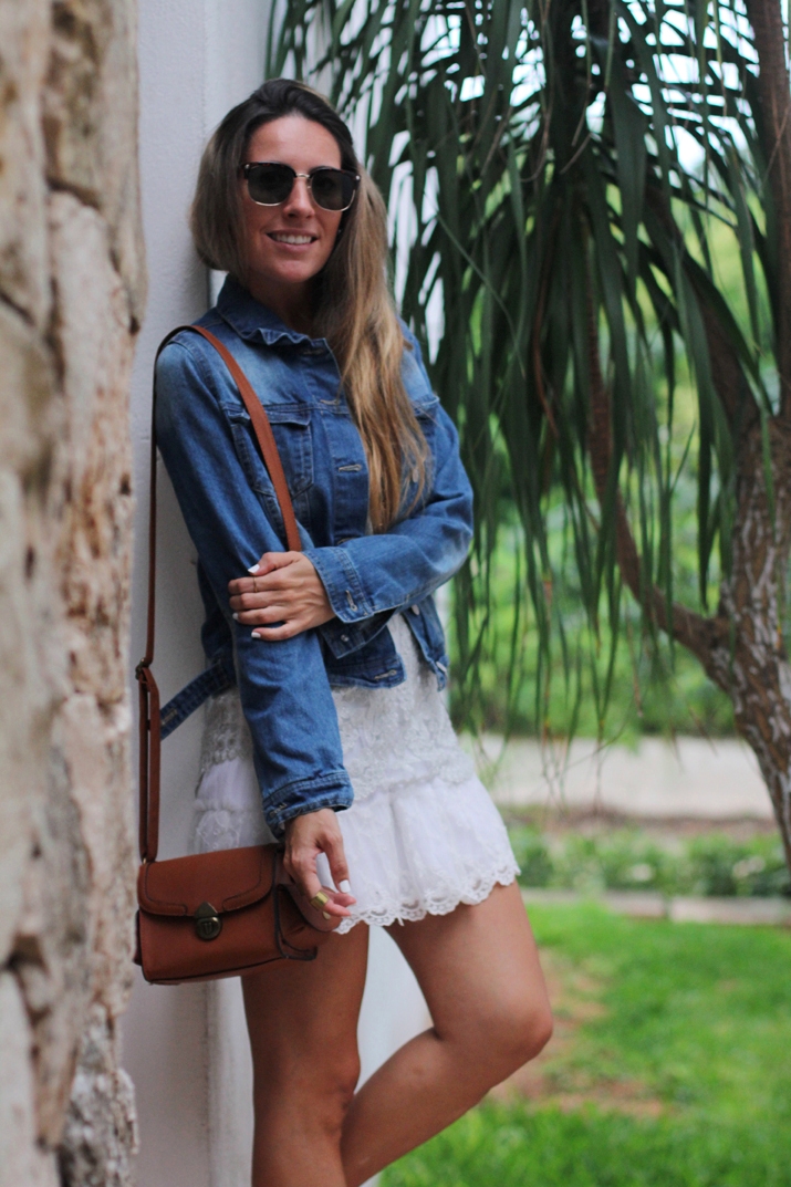 Summer trends: lace skirt and lace top