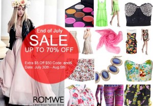 romwe sales